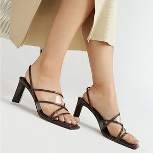 ALDO Jennifer Heeled Sandals Brown 8.5 NEW